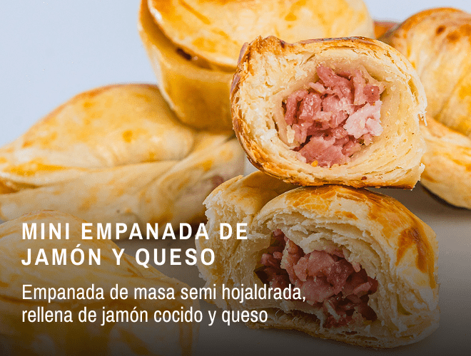 MINI EMPANADA DE JAMÓN Y QUESO mobile
