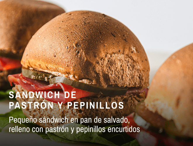 SANDWICH DE PASTRÓN Y PEPINILLOS mobile