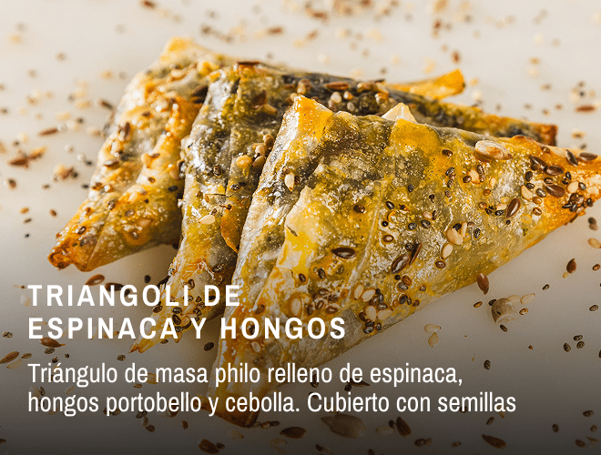 TRIANGOLI DE ESPINACA Y HONGOS mobile