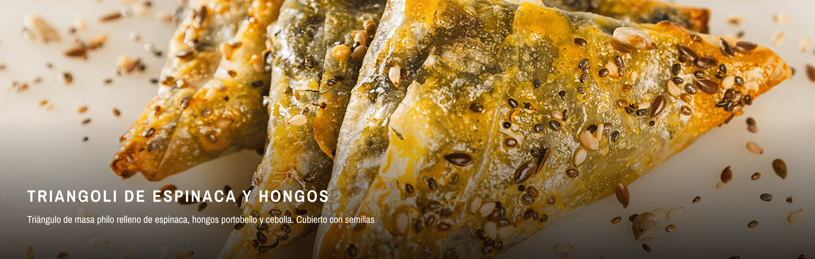 TRIANGOLI DE ESPINACA Y HONGOS