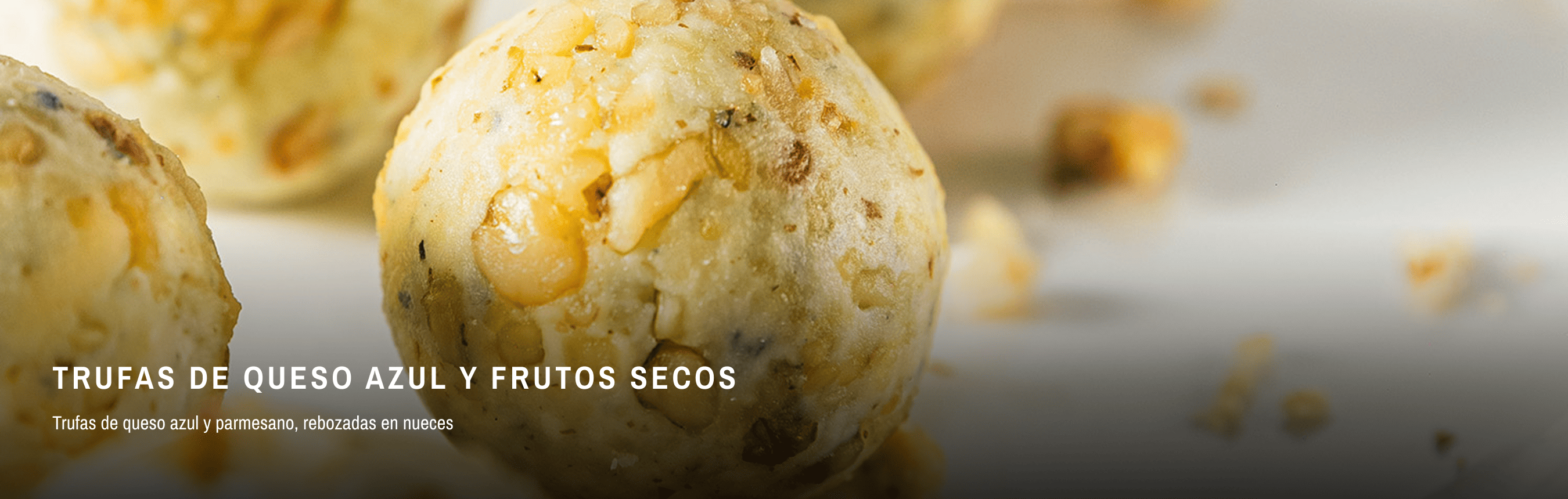 TRUFAS DE QUESO AZUL Y FRUTOS SECOS